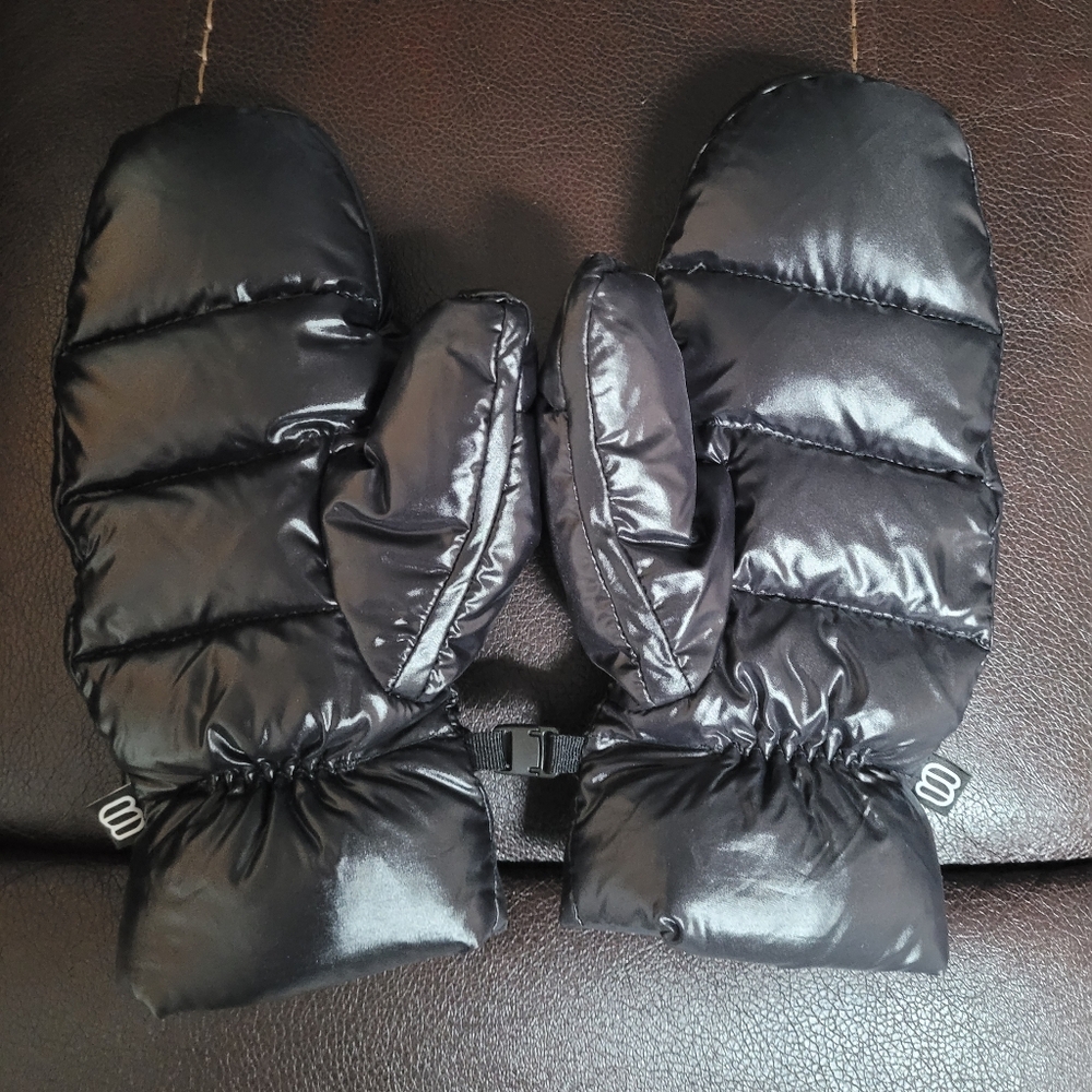 COPY - TNA SUPER PUFF GLOVES WOMEN'S SMALL GLOSSY BLACK